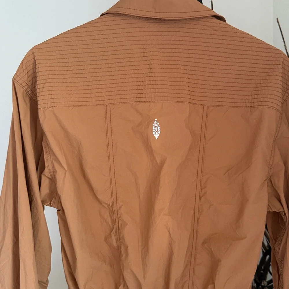 Free People Movement Women's‎ Ochre Tan Long sleeve Romper new